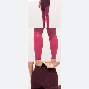 Lululemon Ombre pink Leggings Size 4